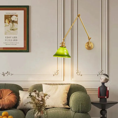 LumiClassique – Lampe murale en verre à bras pivotant vintage - Rynova