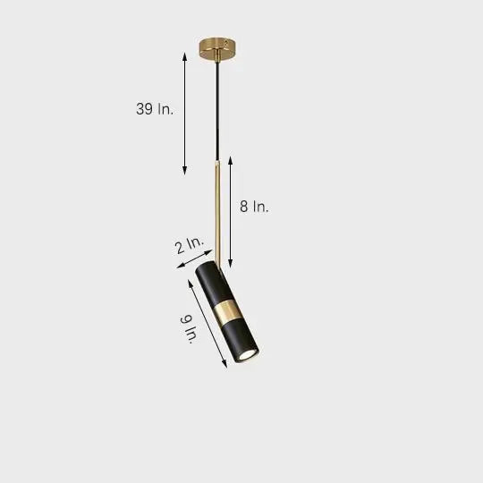 NordLumière - Lampe Suspendue LED Métallique au Design Nordic - Rynova