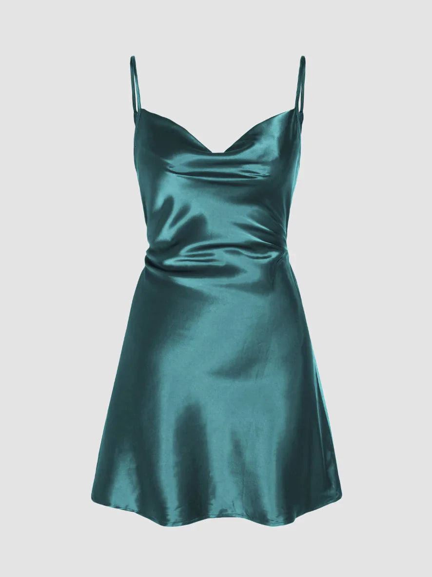 Élégance Nocturne - Robe Cami Satinée - Rynova