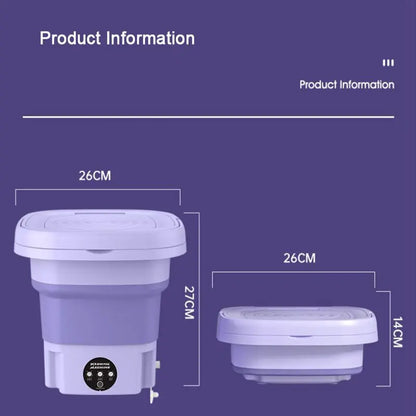 CleanEase - Machine à laver portable pliable - Rynova
