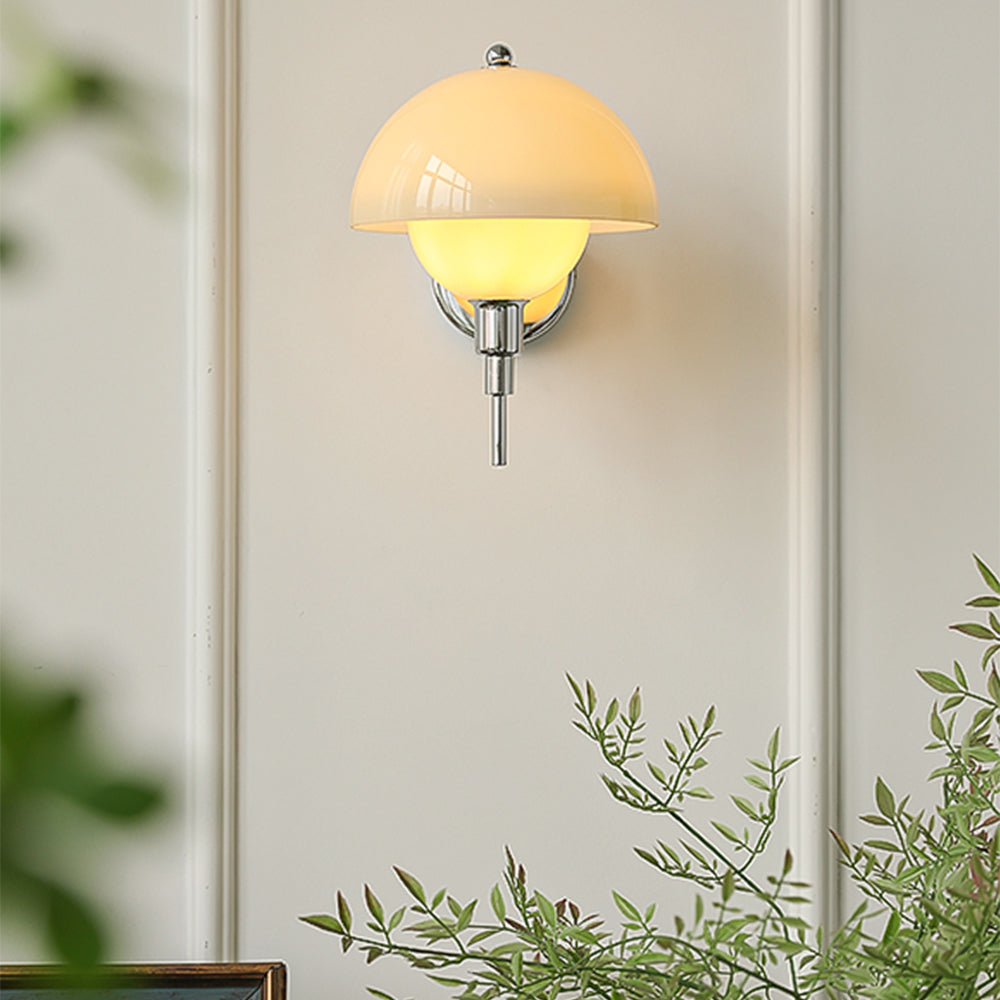 Lampe Murale Lumière de Champignon Crème – Élégance Enchantée pour Votre Décor Intérieur - Rynova