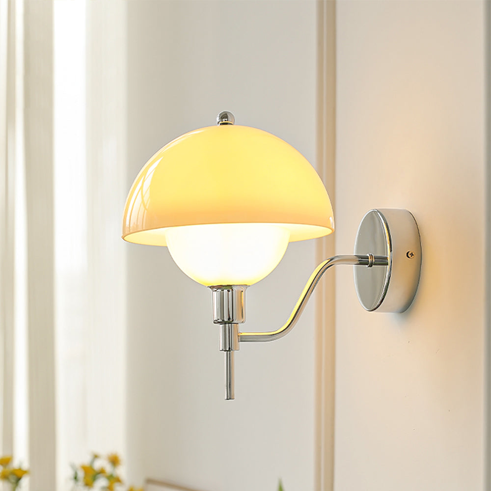 Lampe Murale Lumière de Champignon Crème – Élégance Enchantée pour Votre Décor Intérieur - Rynova