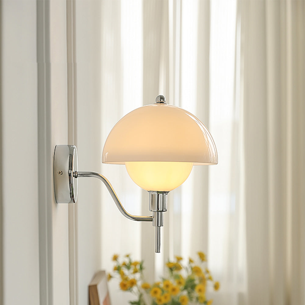 Lampe Murale Lumière de Champignon Crème – Élégance Enchantée pour Votre Décor Intérieur - Rynova