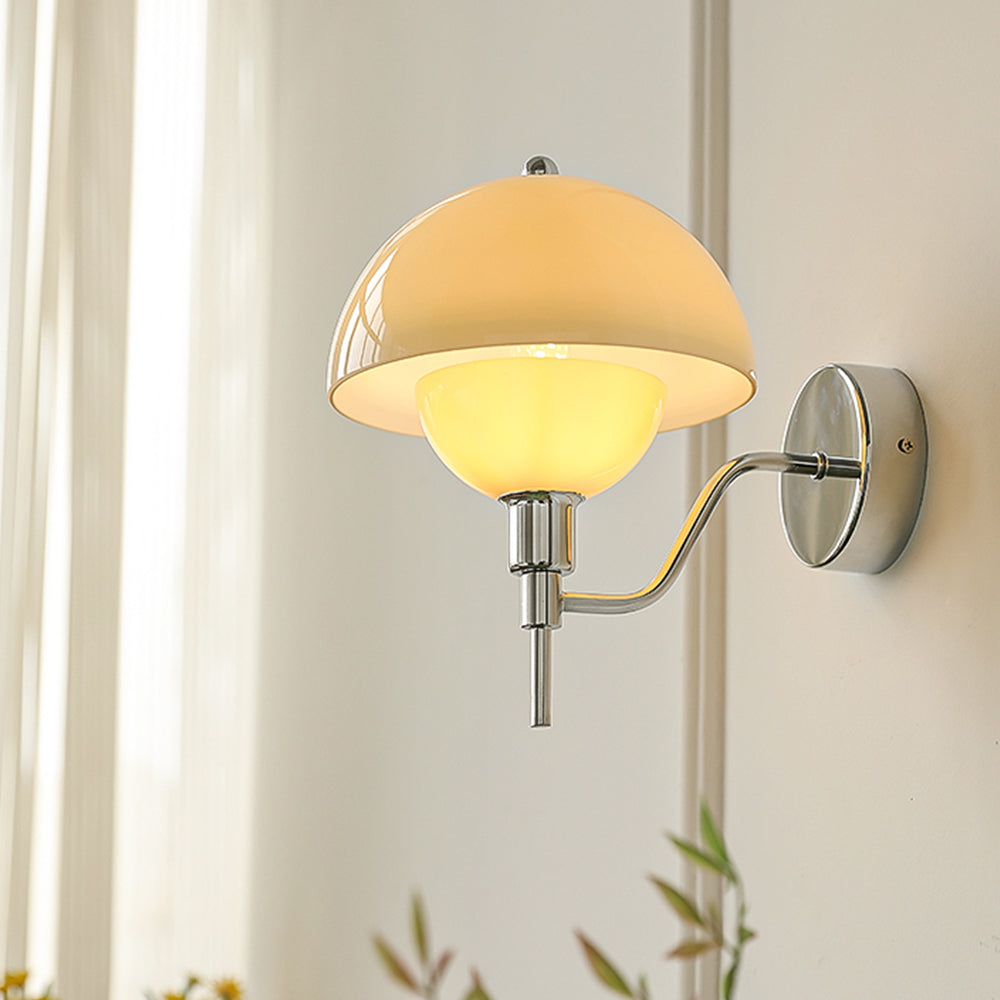 Lampe Murale Lumière de Champignon Crème – Élégance Enchantée pour Votre Décor Intérieur - Rynova
