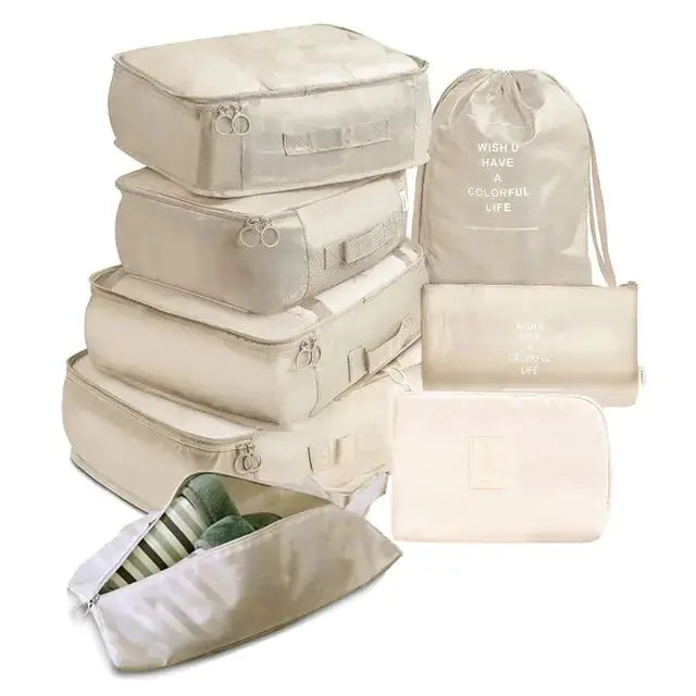 OrganisateurVoyage - Ensemble de 8 Sacs de Voyage Grande Capacité - Rynova