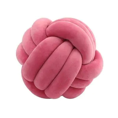 Coussin de lancer en balles nouées décoratives PlushKnot - Rynova