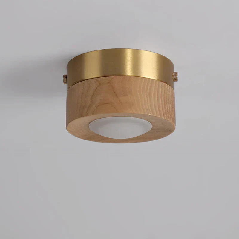 LumiNoyer - Lampe de plafond en noyer LED - Rynova