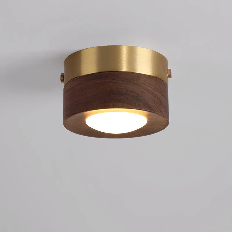 LumiNoyer - Lampe de plafond en noyer LED - Rynova