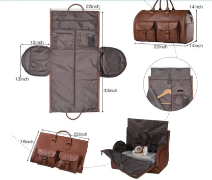 GlobeTrek - Sac de Voyage Convertible pour Vêtements avec Compartiments Organisés - Rynova