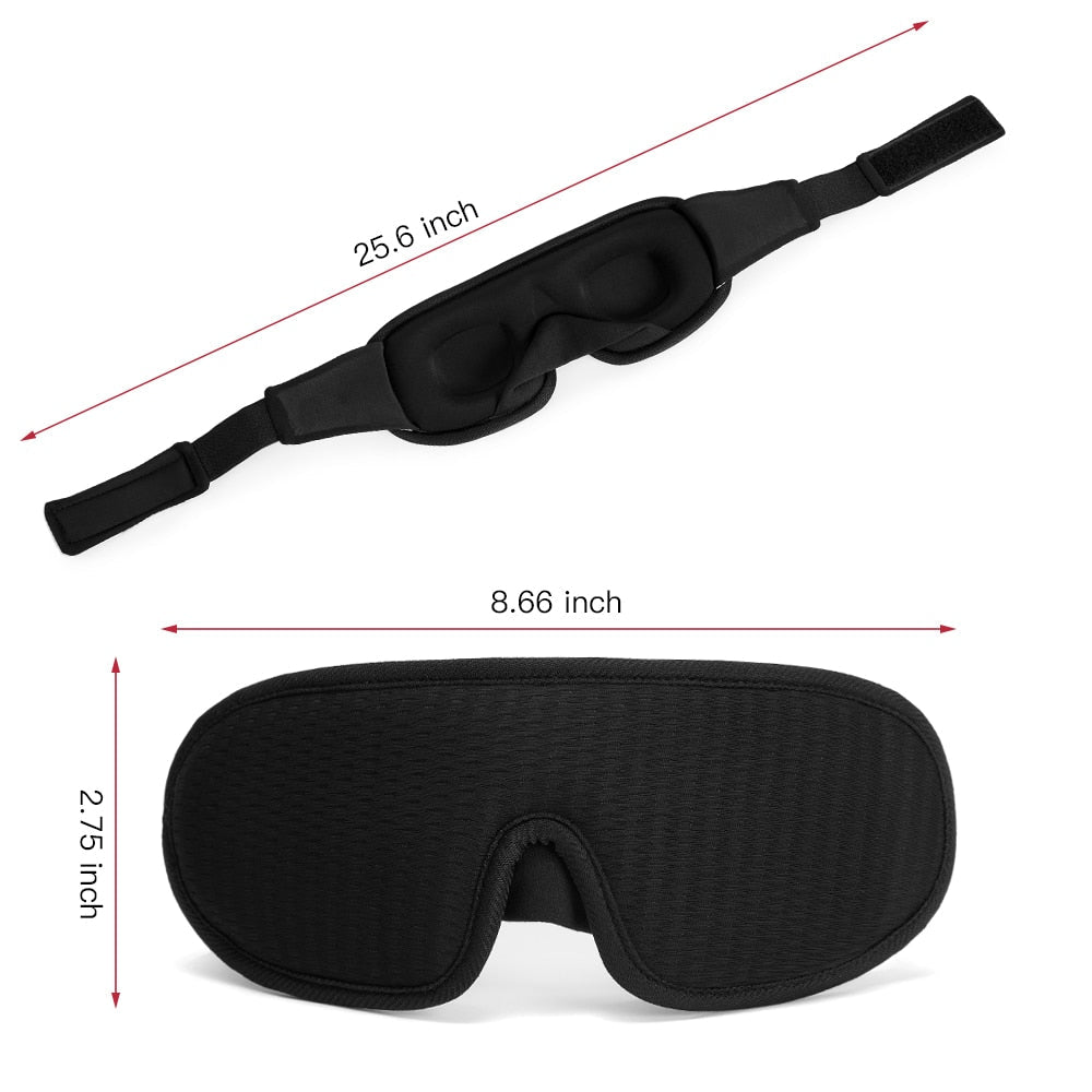 Masque de Sommeil 3D – Bloqueur de Lumière et Douceur Rembourrée - Rynova