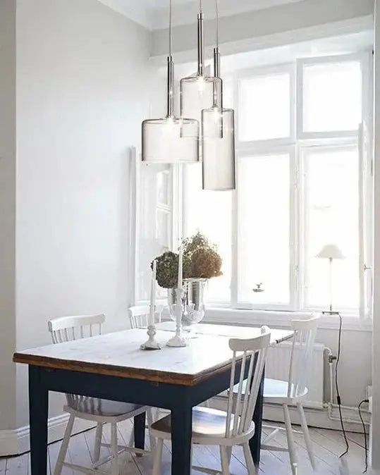 LuminVerre - Suspension en Verre Moderne pour Salle à Manger - Rynova