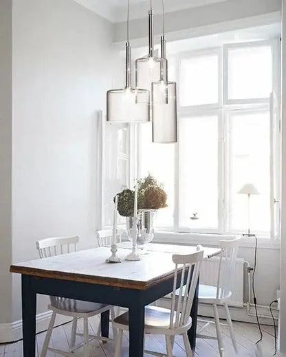 LuminVerre - Suspension en Verre Moderne pour Salle à Manger - Rynova