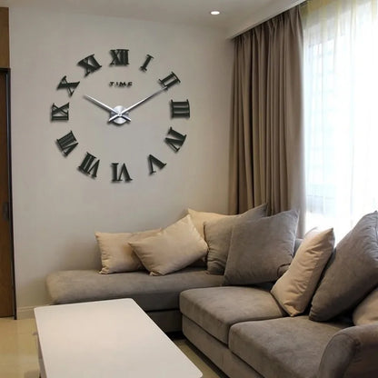Horloge DecoVision – Horloge Murale 3D avec Effet Miroir pour Salon - Rynova
