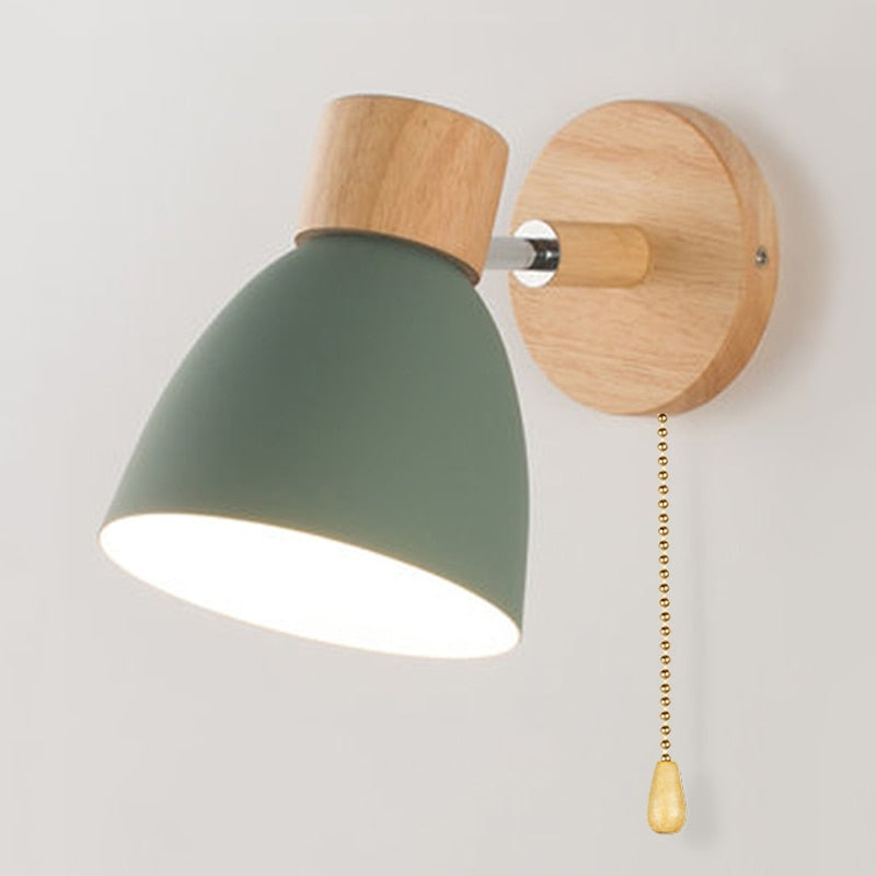 ÉclatBois - Applique Murale Suspendue en Bois Naturel Scandinave - Rynova