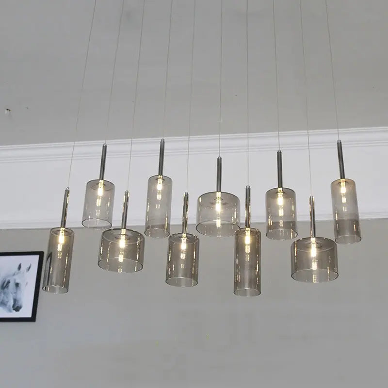 LuminVerre - Suspension en Verre Moderne pour Salle à Manger - Rynova