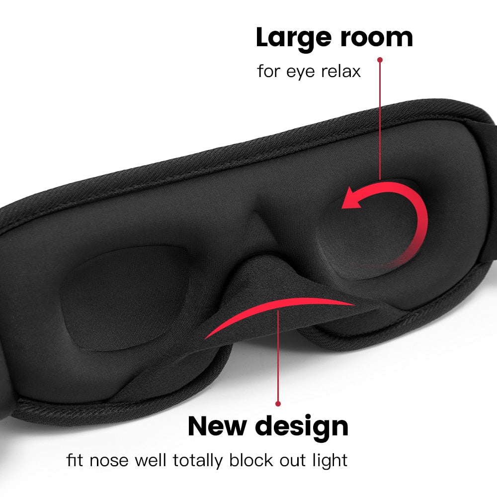 Masque de Sommeil 3D – Bloqueur de Lumière et Douceur Rembourrée - Rynova