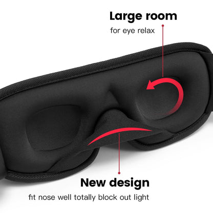 Masque de Sommeil 3D – Bloqueur de Lumière et Douceur Rembourrée - Rynova