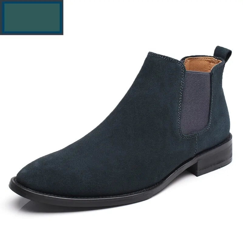 ClassiqueChic – Bottes Chelsea en Daim pour Hommes - Rynova