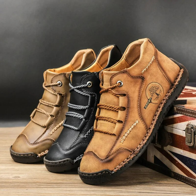 Bottes en cuir véritable EliteWalk | Chaussures élégantes et durables - Rynova