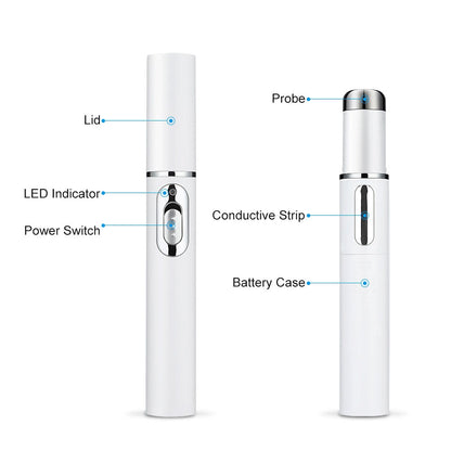 LumiSkin - Stylo Laser à Lumière Bleue pour Traitement Ciblé - Rynova
