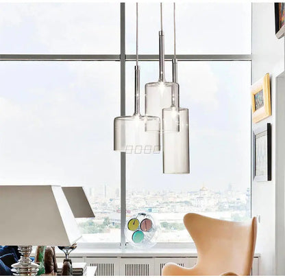 LuminVerre - Suspension en Verre Moderne pour Salle à Manger - Rynova