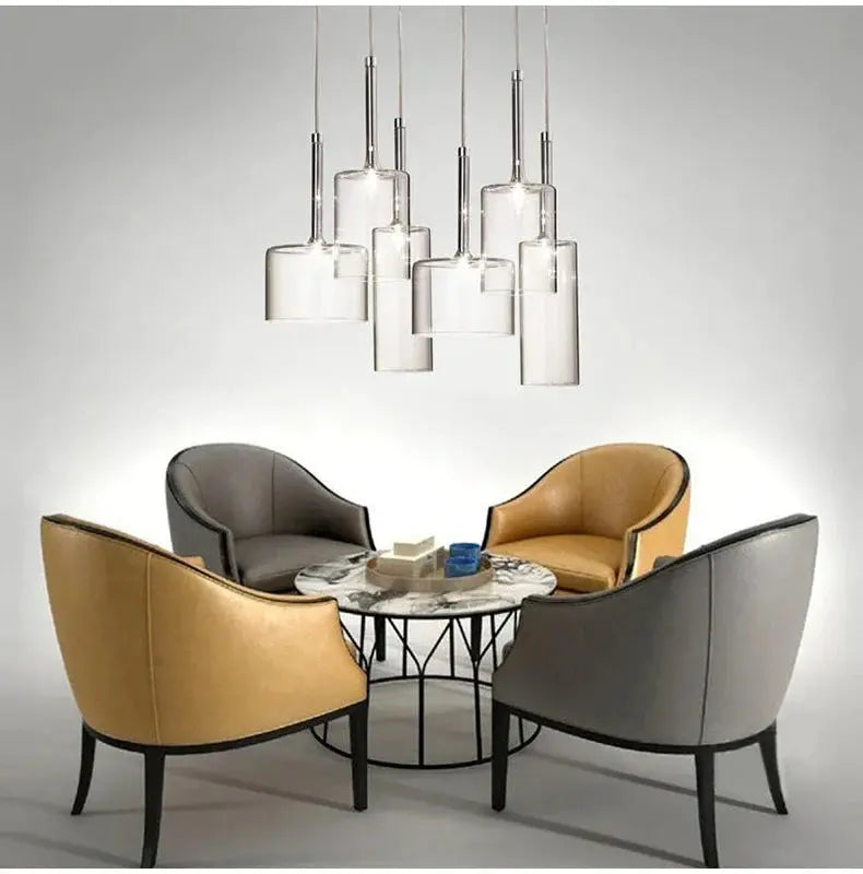 LuminVerre - Suspension en Verre Moderne pour Salle à Manger - Rynova