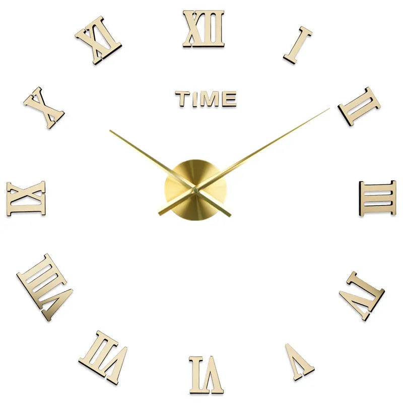 Horloge DecoVision – Horloge Murale 3D avec Effet Miroir pour Salon - Rynova