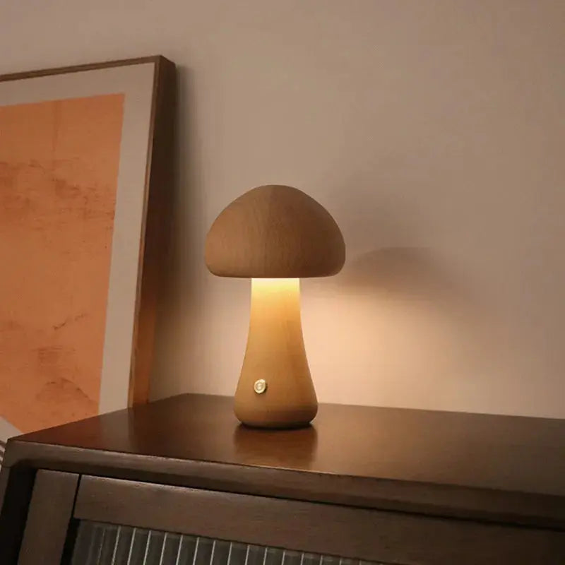 LuminaFungi - Lampe de Table Style Champignon Élégante - Rynova
