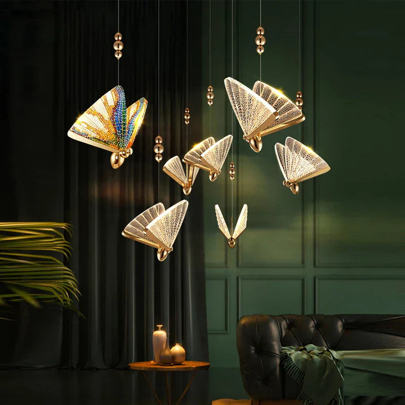 PapillonLumineux – Lampe Suspendue Élégante en Forme de Papillon - Rynova