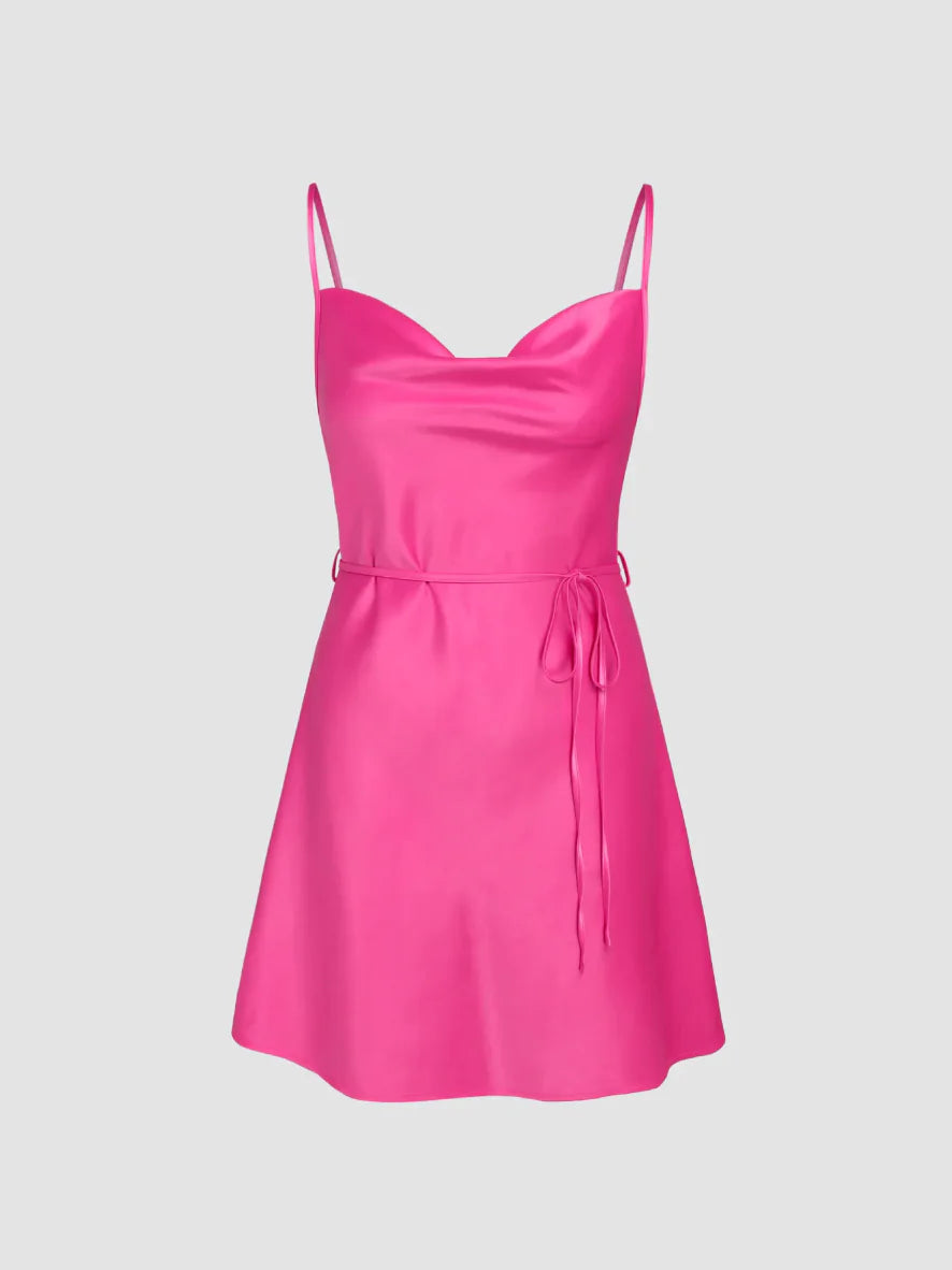 Élégance Nocturne - Robe Cami Satinée - Rynova