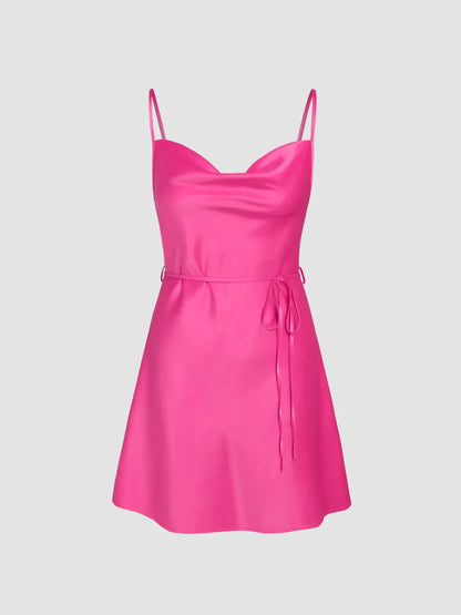 Élégance Nocturne - Robe Cami Satinée - Rynova