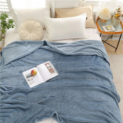 DouceHiver - Plaid Douillet en Flanelle pour Lit d'Hiver - Rynova