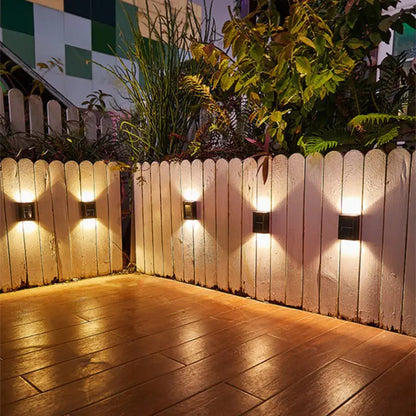 SolarLuxe | Lampes murales solaires LED sans fil - Éclairage d'ambiance extérieur de luxe - Rynova