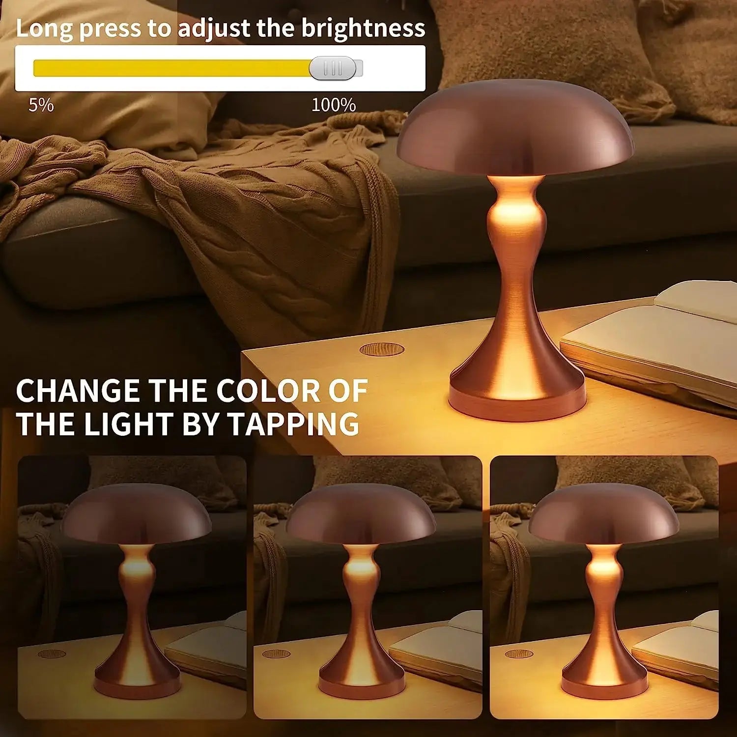 ÉtoileLune - Lampe de Chevet avec Fonction de Lecture - Rynova