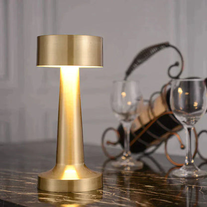 LumiAura - Lampe de table LED sans fil au style rétro chic - Rechargeable par USB - Rynova