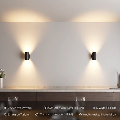 LumiStella - Applique LED Extérieure avec Éclairage Chaud - Rynova