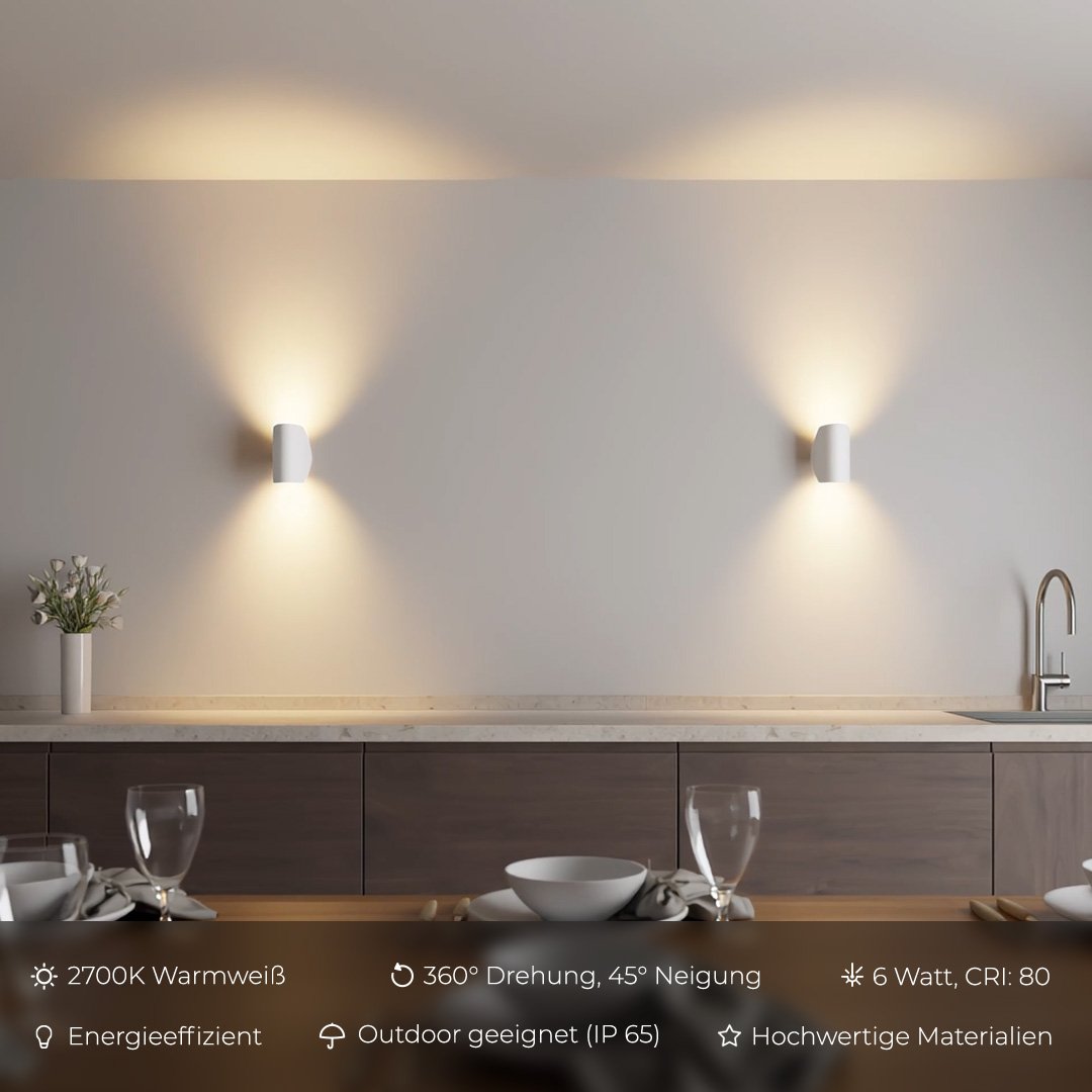 LumiStella - Applique LED Extérieure avec Éclairage Chaud - Rynova