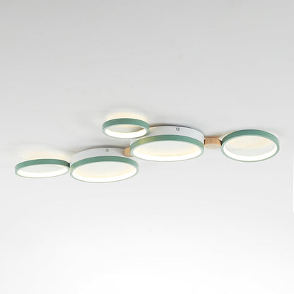 LumièreÉlégante – Plafonnier en métal blanc et gris - Rynova