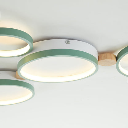 LumièreÉlégante – Plafonnier en métal blanc et gris - Rynova