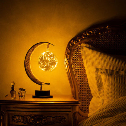 LumiLune - Lampe en Verre Lune Chaleureuse et Apaisante - Rynova