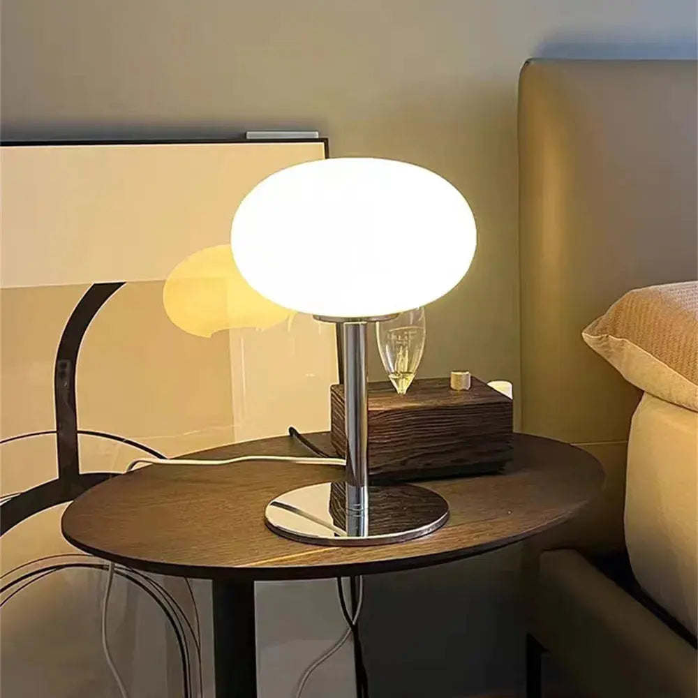 LumiPop - Lampe en Verre Design Lollypop Crème - Rynova