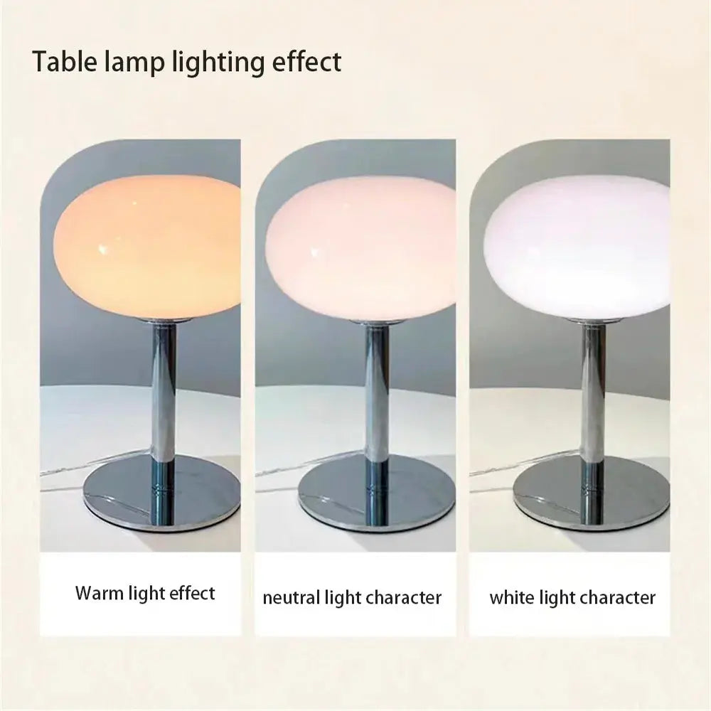 LumiPop - Lampe en Verre Design Lollypop Crème - Rynova