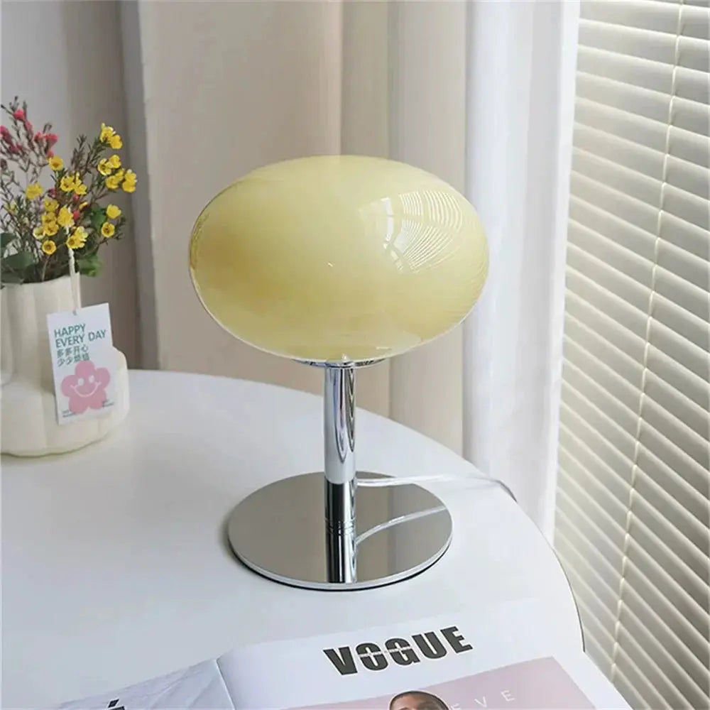 LumiPop - Lampe en Verre Design Lollypop Crème - Rynova