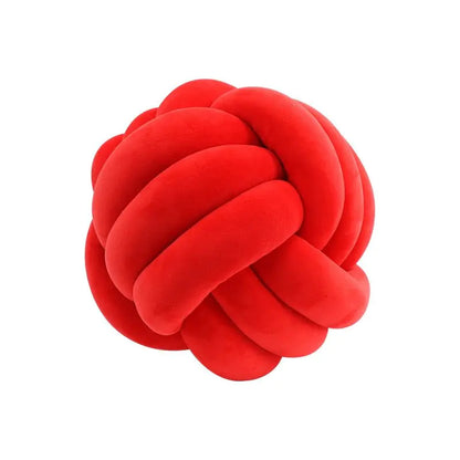Coussin de lancer en balles nouées décoratives PlushKnot - Rynova