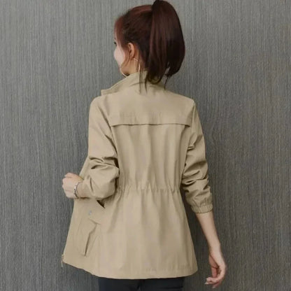 Luxe Élégance - Trench-coat d'hiver beige pour femme Emma - Rynova