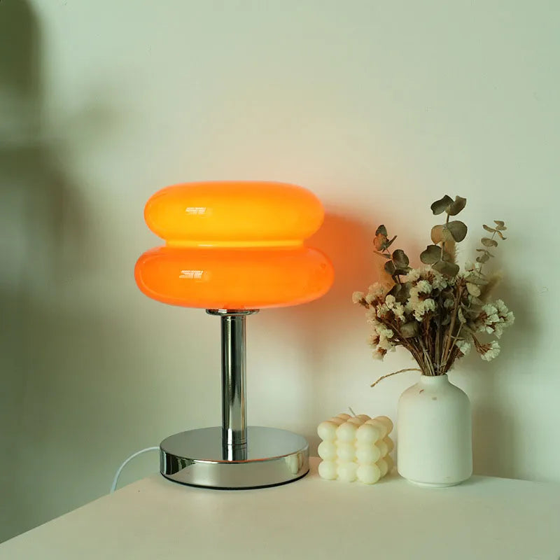 LumiMacaron - Lampe de Table en Verre Élégante et Colorée - Rynova