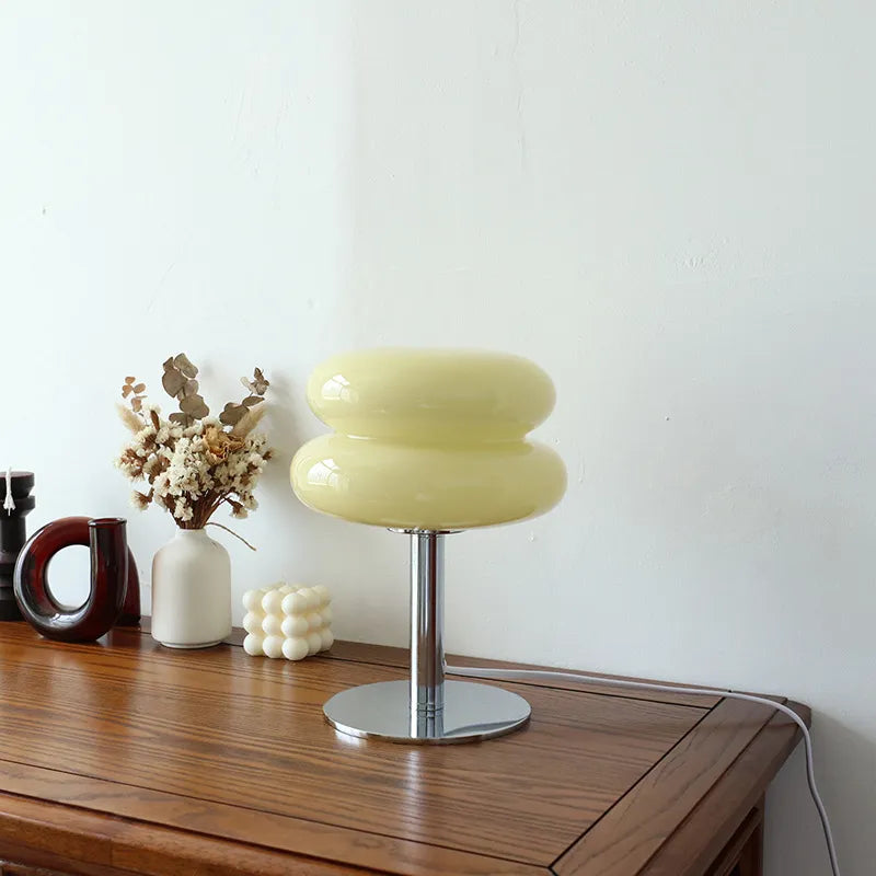 LumiMacaron - Lampe de Table en Verre Élégante et Colorée - Rynova