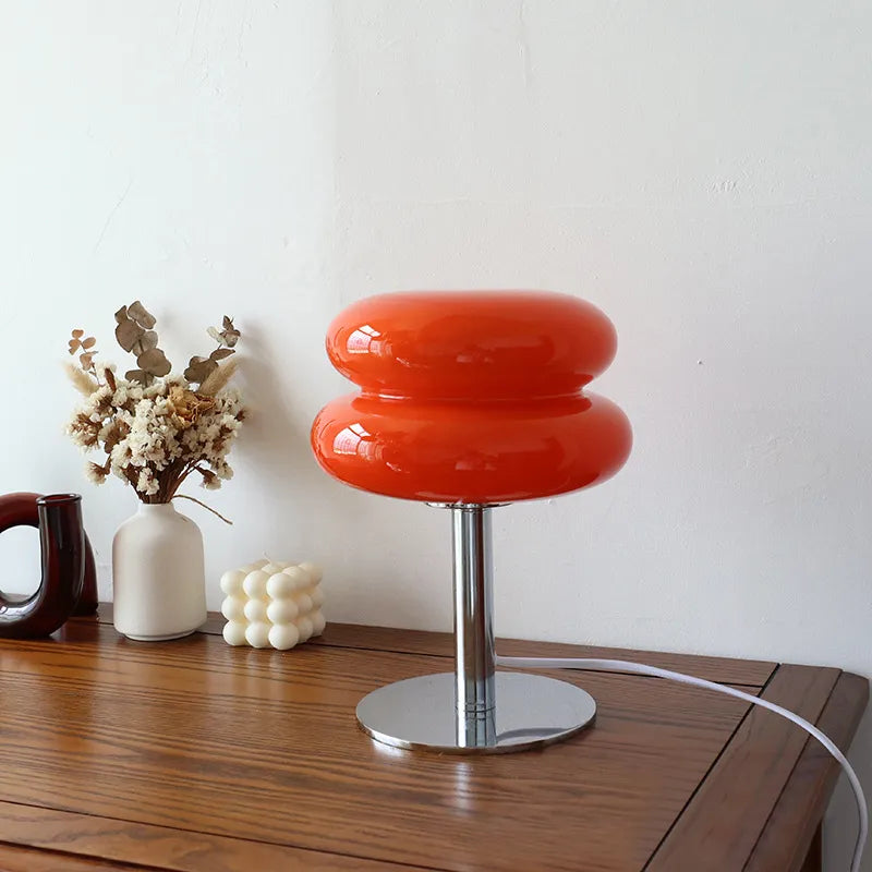 LumiMacaron - Lampe de Table en Verre Élégante et Colorée - Rynova