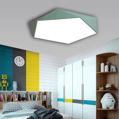 LumiPenta – Lampe Plafond Design en Forme de Macaron à Cinq Faces - Rynova