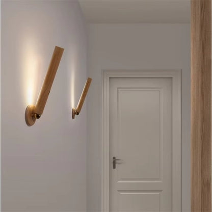 ÉclatBois - Lampe murale en bois rechargeable - Rynova